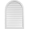 Ekena Millwork Round Top Surface Mount PVC Gable Vent w/ 2"W x 1-1/2"P Brickmould Frame, 28"W x 42"H GVPRT28X4202SN - alternate 1
